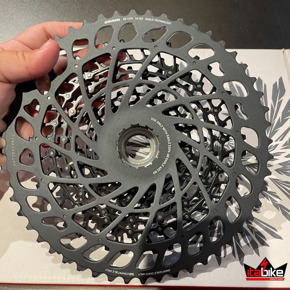 【やなぎさま】SRAM XG 1275 10-52T Eagle 12速スプロケ Cassete Sram Original GX-1275 Eagle 10-52 12vel. Preto