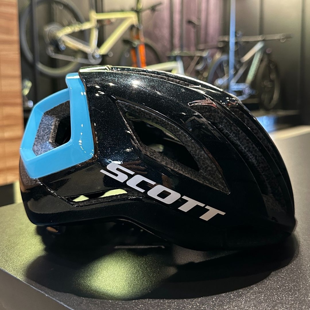 Capacete Scott Centric Plus MIPS Preto e Azul
