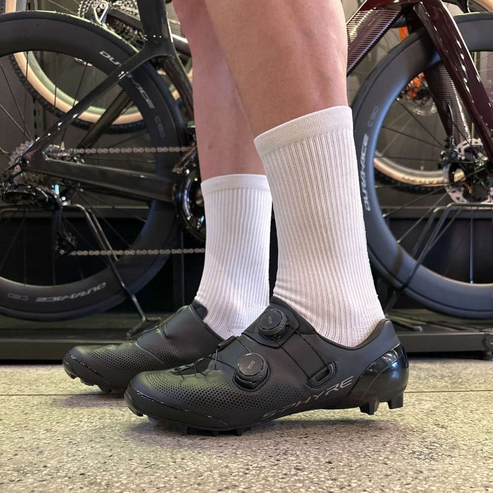 ウェア SHIMANO S-PHYRE 40 Meia S-Phyre Cano Alto Branca