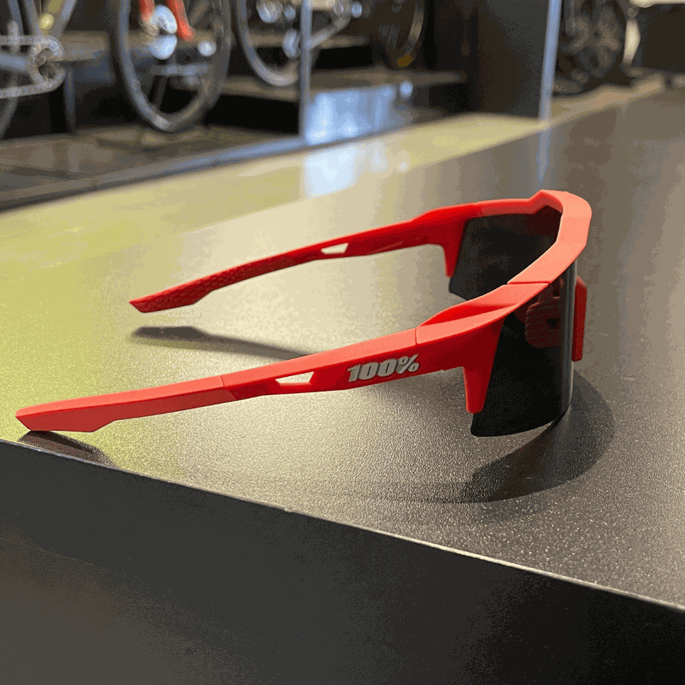 Speedcraft 100% Óculos Speedcraft 【美品】100% Gloss Red Hiper White Matte Bora Metallic ウェア