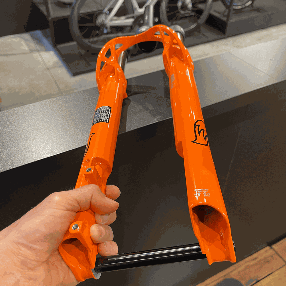Garfo de Suspensão Fox Kashima Original 32 Laranja 100mm