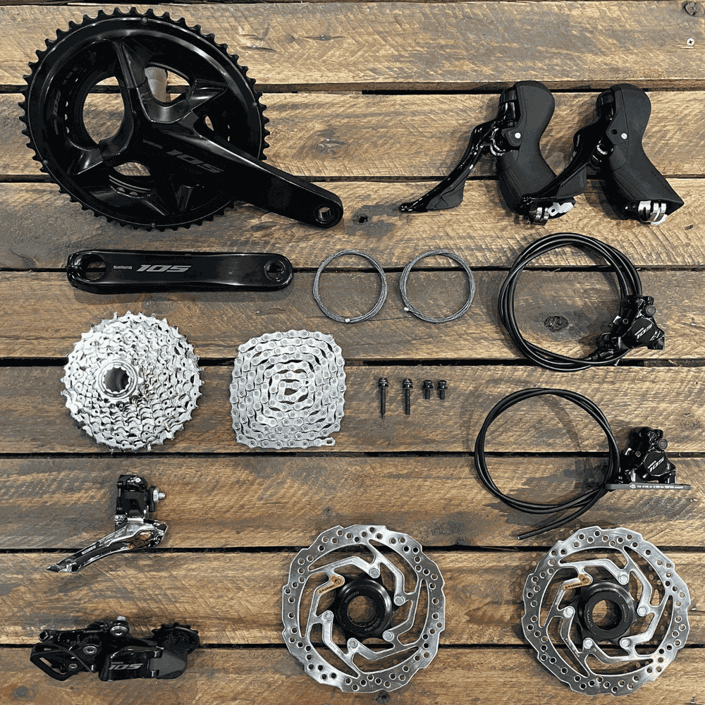 Grupo de Peças Shimano Original 105 Mecânico de 12 Velocidades