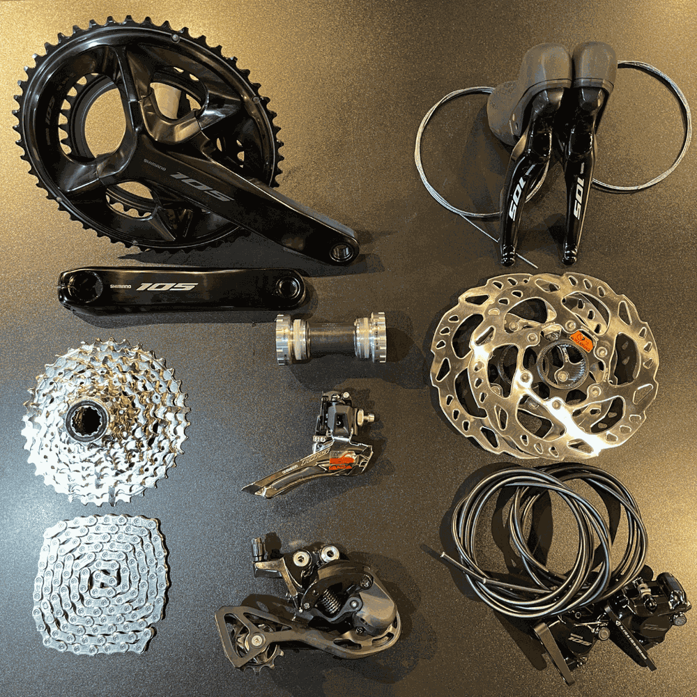パーツ SHIMANO 105 & ULTEGRA Grupo de Peças Shimano Original 105 Mecânico de 12 Velocidades