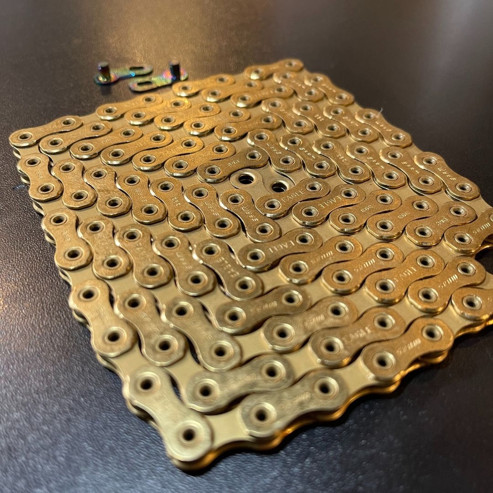 希少　Sram XX1 Eagle ゴールド　使用少なめ　超美品　1x12s Corrente Sram Original PC XX1 Eagle 12V Gold