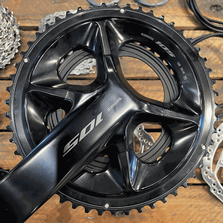 Grupo de Peças Shimano Original 105 Mecânico de 12 Velocidades