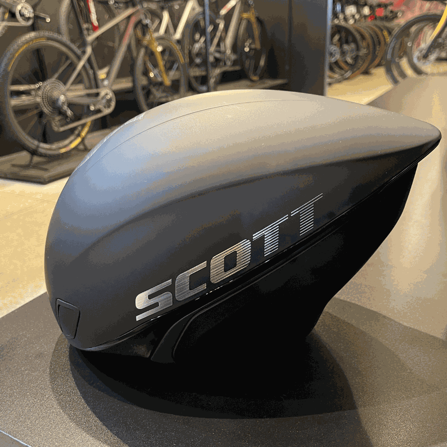 Capacete Scott Split Plus Triathlon Preto Fosco