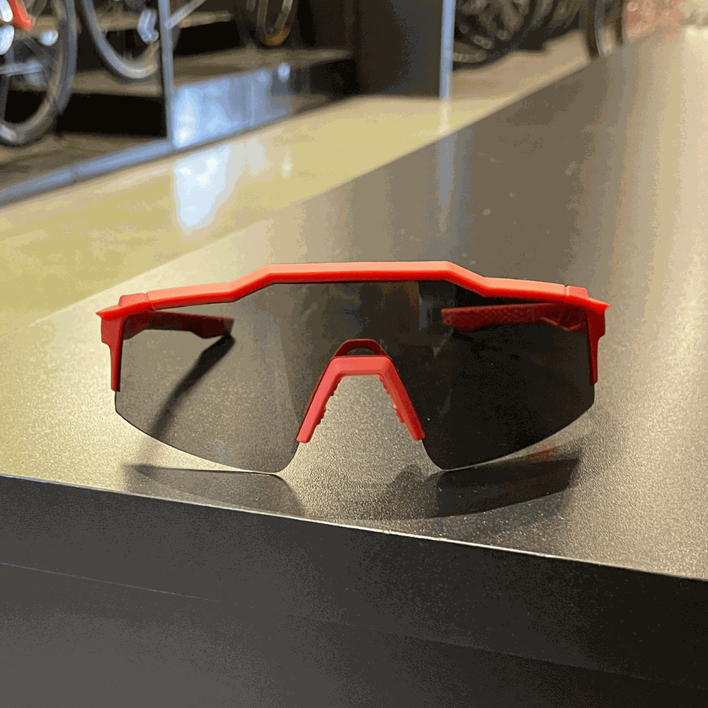 Óculos 100% Speedcraft Preto e Vermelho