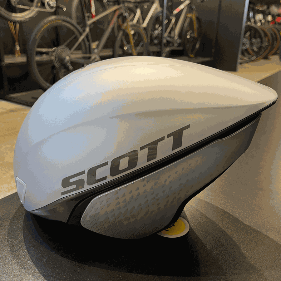 Capacete Scott Split Plus Triathlon Prata