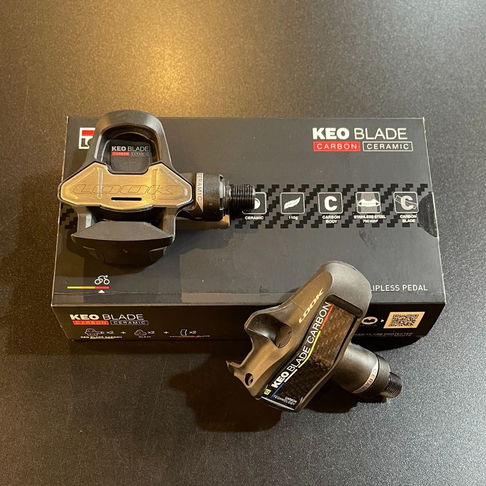 【美品】LOOK KEO BLADE CARBON Pedal de Bicicleta Look Keo Blade Carbon Ceramic TI 16 - Bike